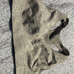 Grey sports bra